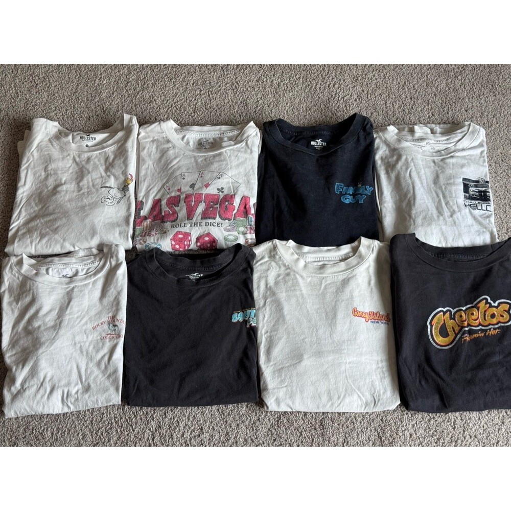 Hollister Co. Brand, Graphic Tee Shirt Bundle, Men’s Size Medium Clothing